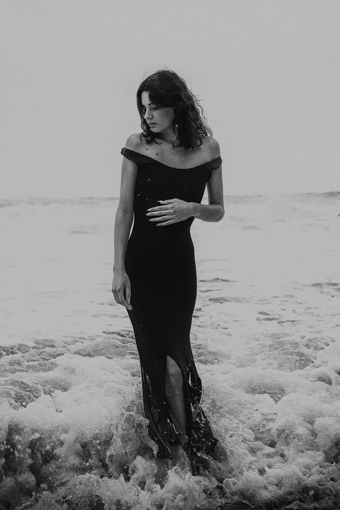black and white Photography  photoshoot portrait photographer model beauty woman Fashion  Clothing