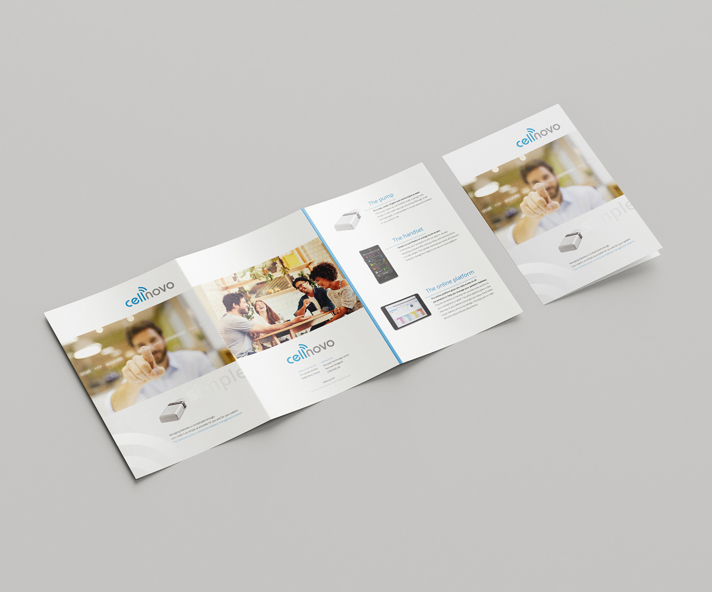 brand identity brochure clean corporate design folder InDesign Layout Multi language print