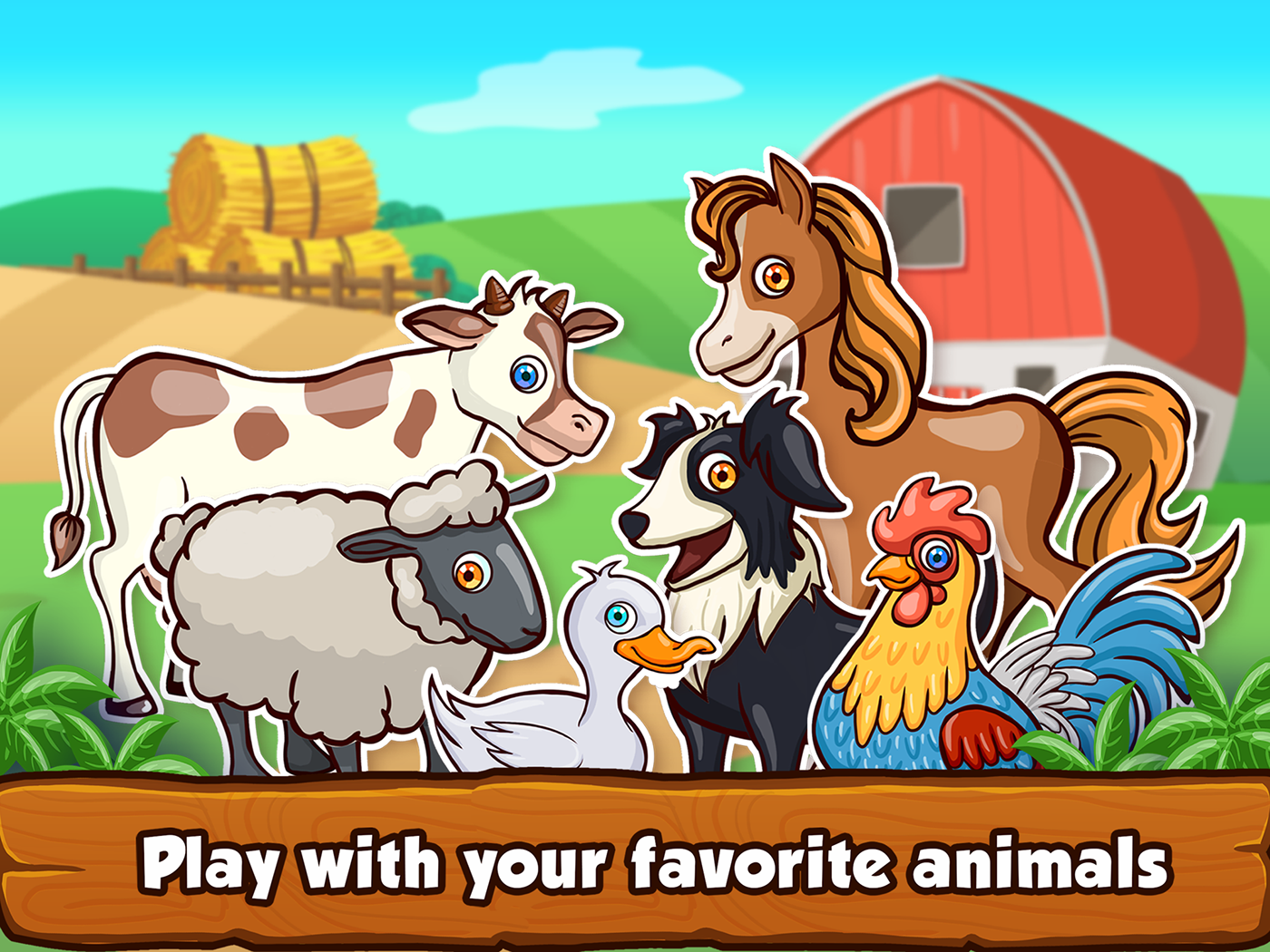 Game Art app design illustration games App for kids games for kids educational games icon design  puzzle animals farm