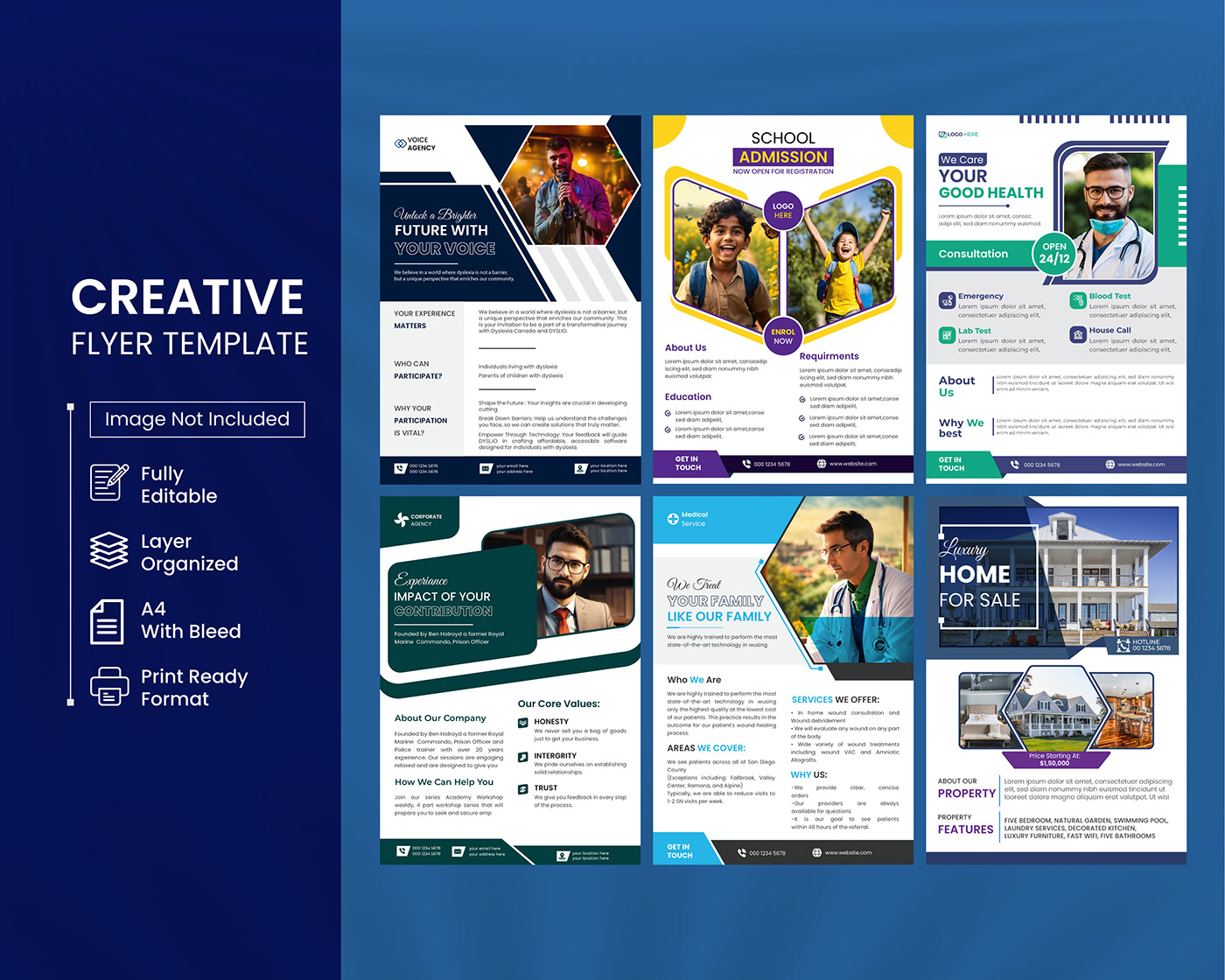 flyer Flyer Design flyers brochure Layout design Behance medical flyer corporate creative flyer