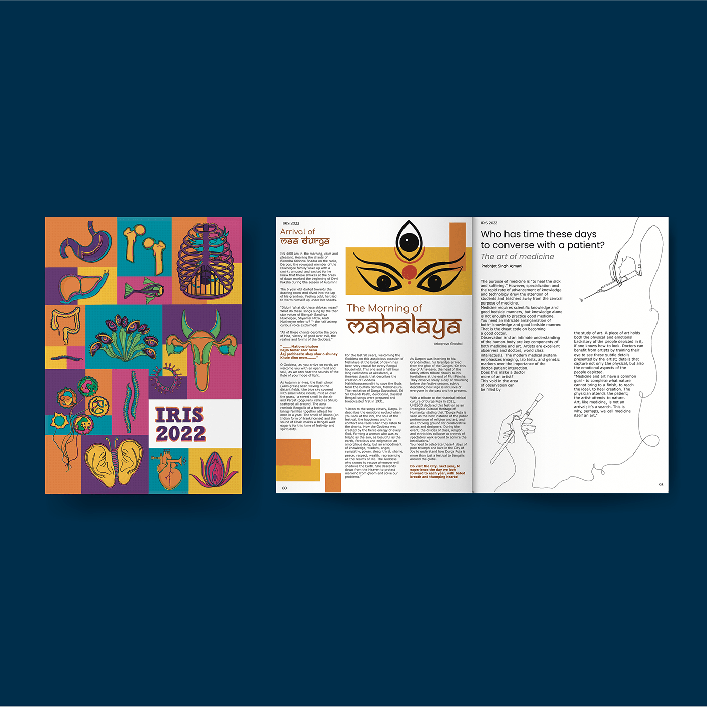 book cover book design College yearbook dypatil editorial Layout magazine medicine print typography  