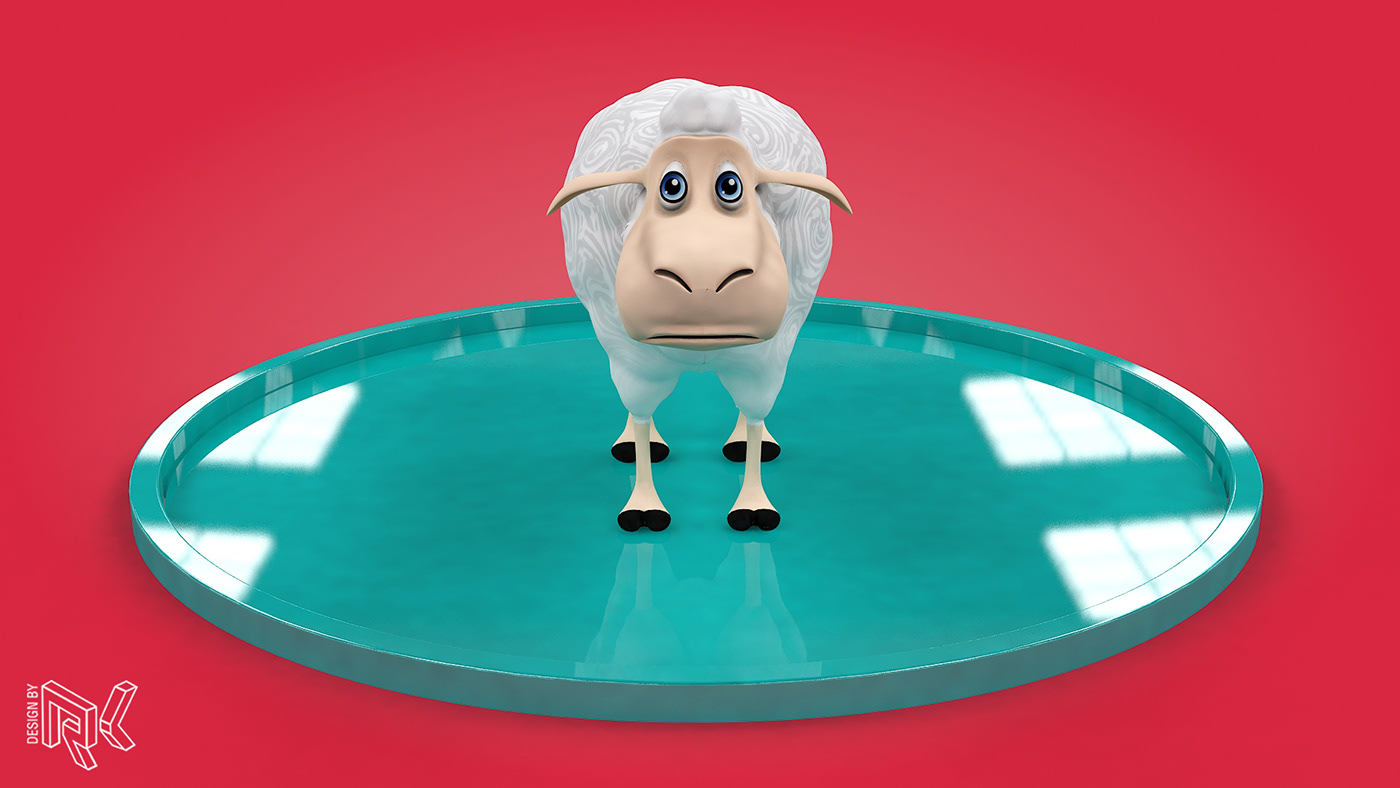animal animation  Eid graphics happy meat modeling motion Mubarak sheep