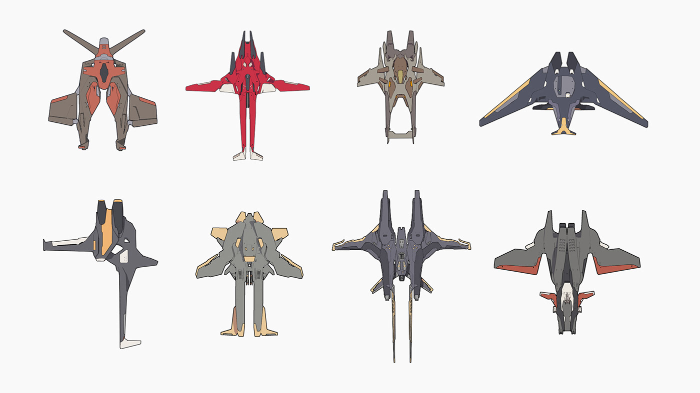 3dcoat 3D Scifi spaceship Fighter Jet keyshot conceptart Game Art