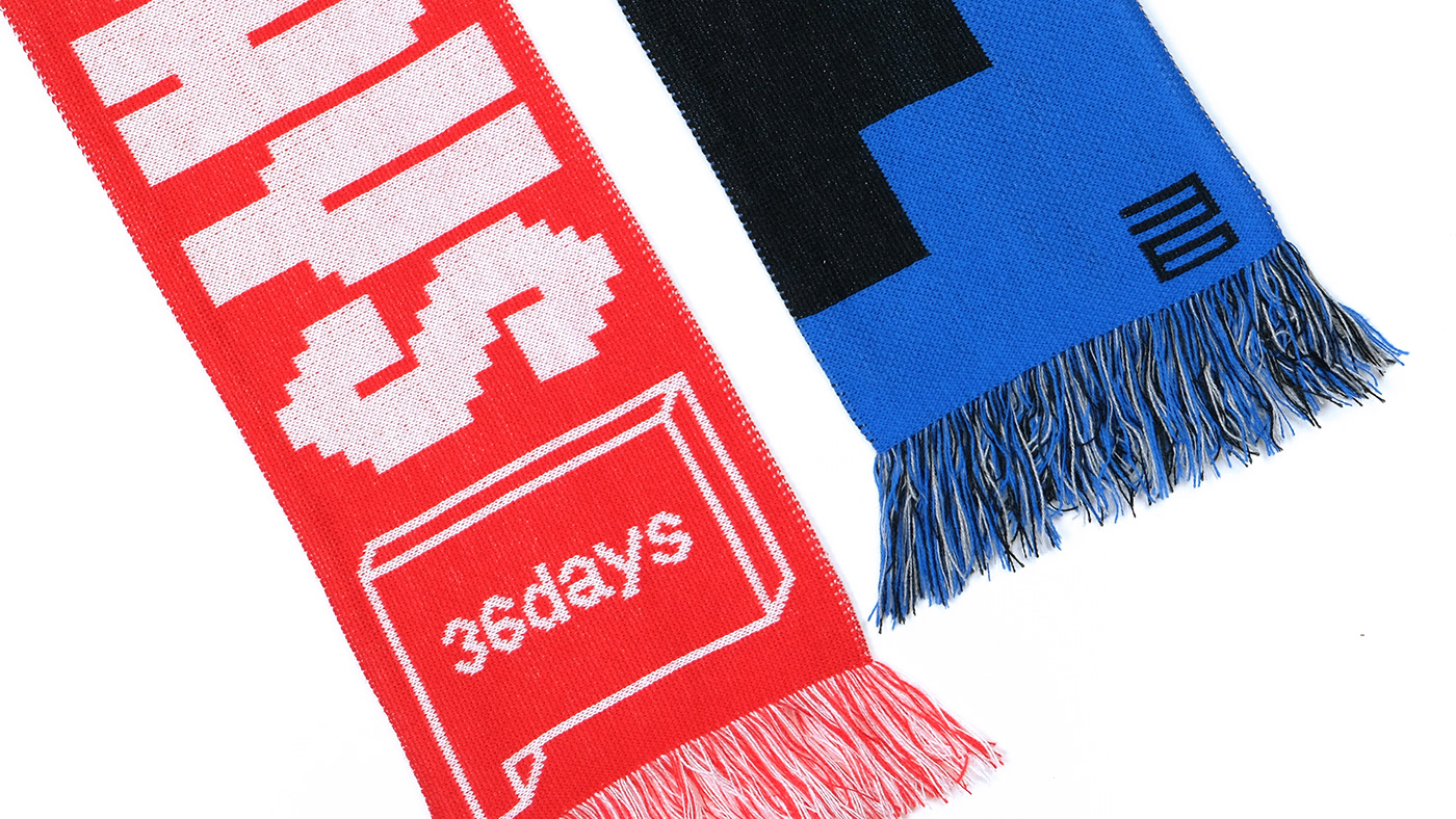 barcelona design goods pixel product scarf textile type