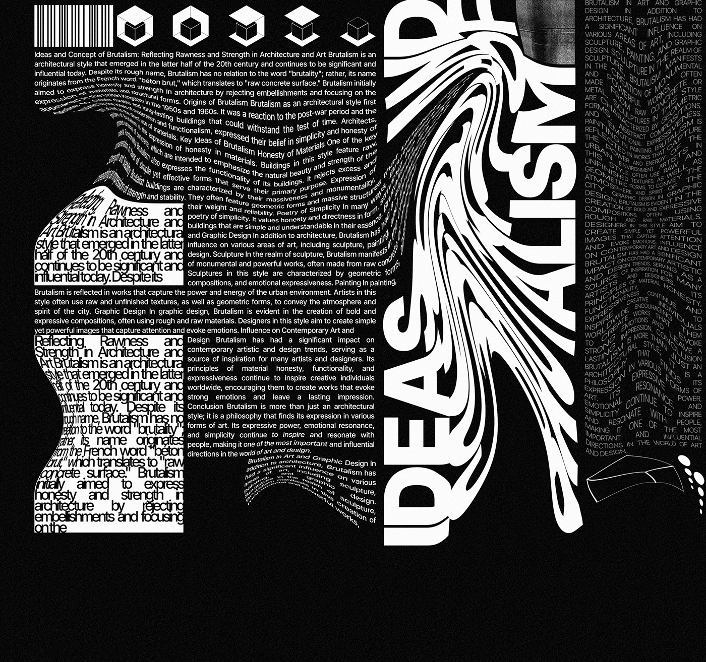 typography   Graphic Designer poster Brutalism Photography  photoshop typography design graphic dark black and white