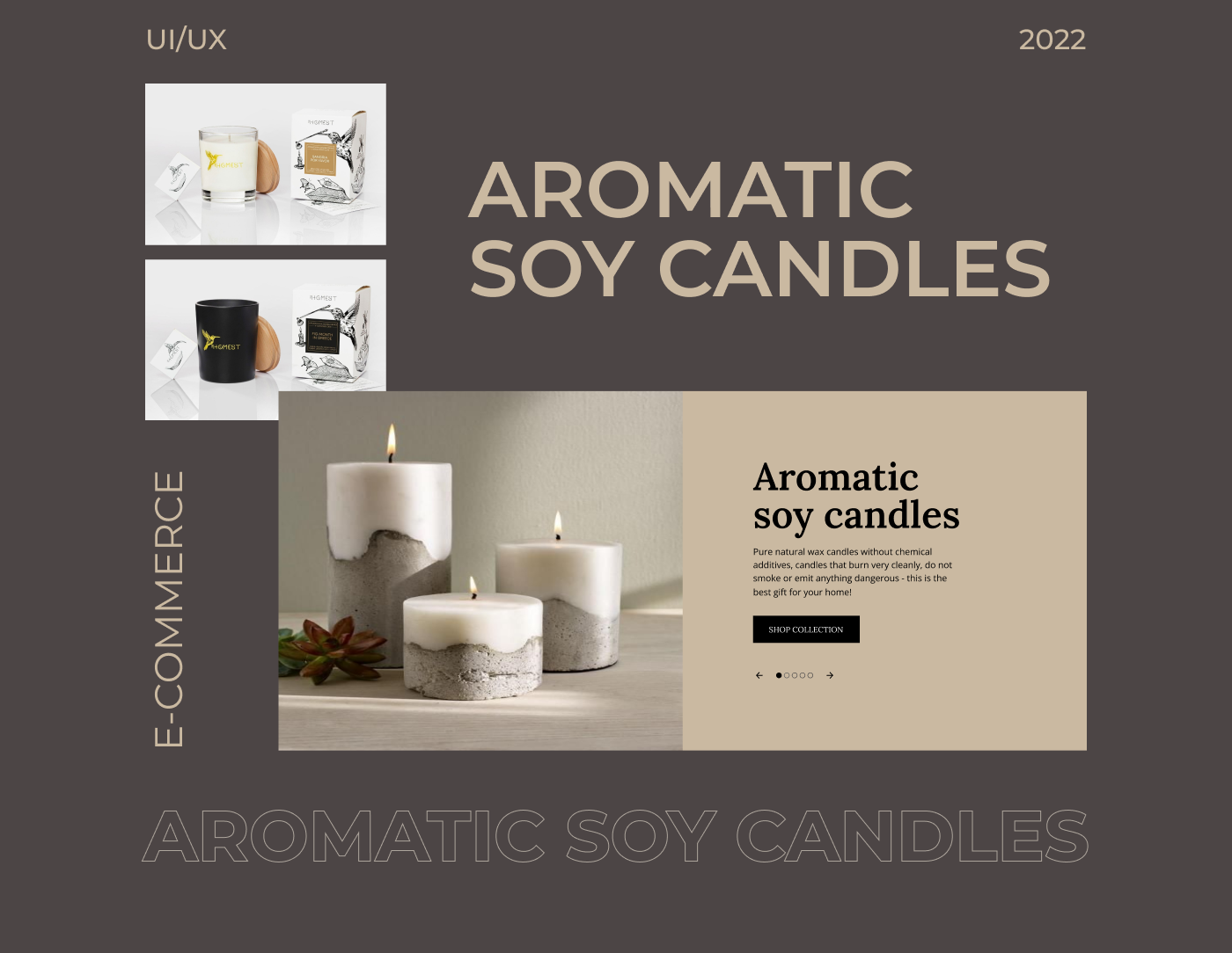 candles Ecommerce mobile Mobile app ui design UI/UX web-design Website веб-дизайн