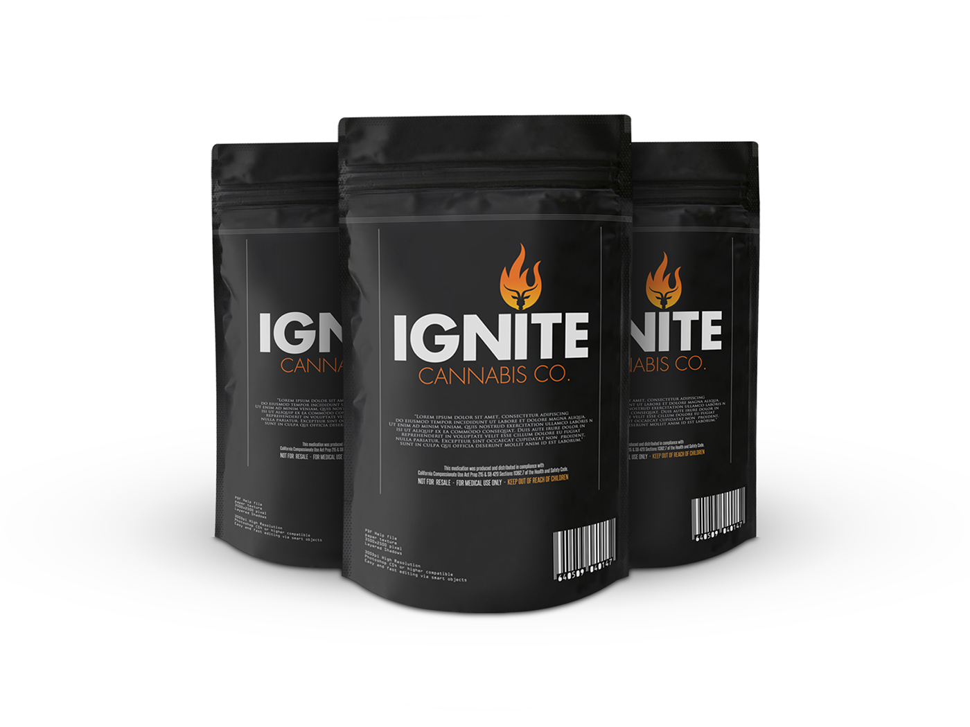 ignite cannabis industry branding  Packaging Startup Illustrator brand development business