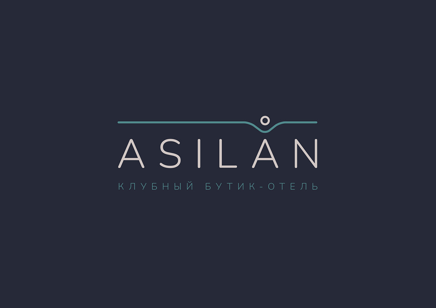asilan hotel identity line logo river Spa