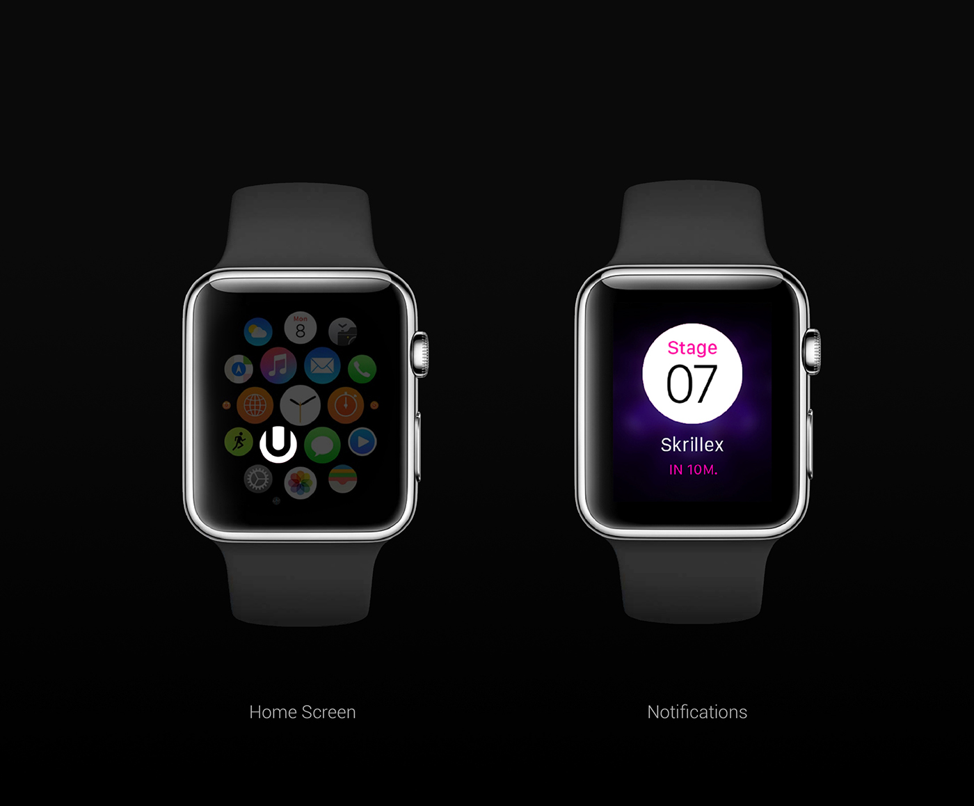 apple watch ios app smartwatch digital Interface Experience UMF festival Icon iphone Technology visual design