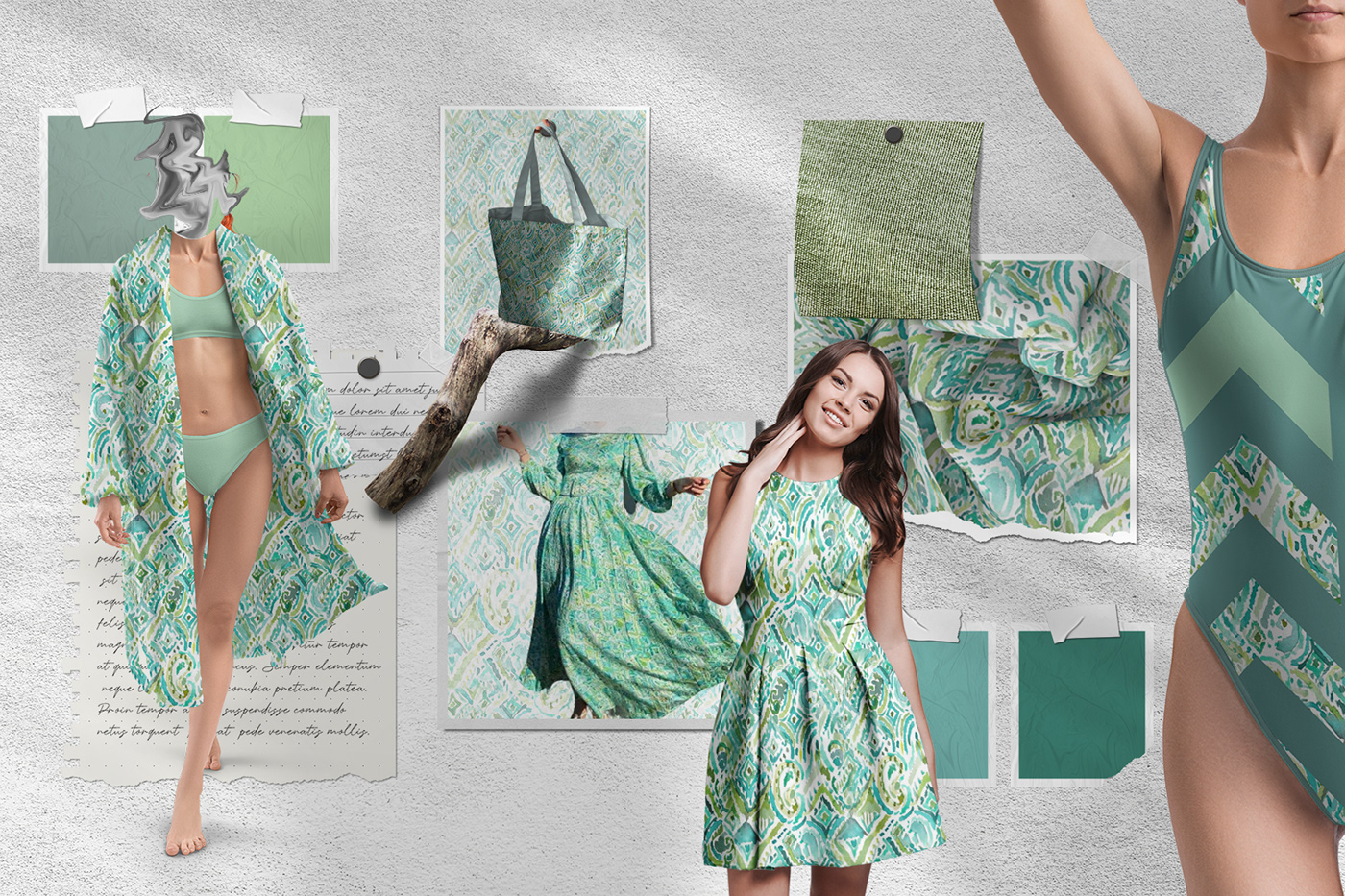 sublimation design print dress Clothing Fashion  print design  pattern textile fabric