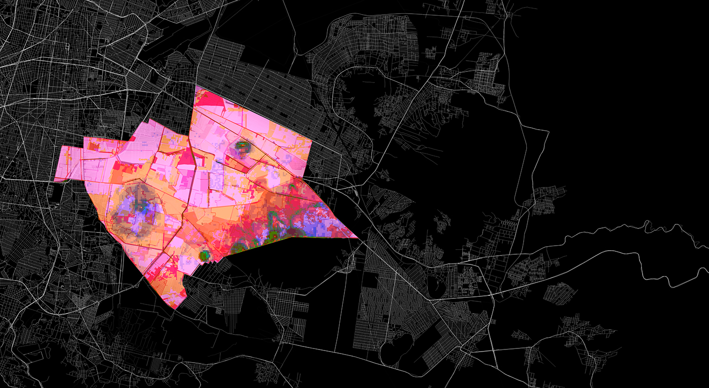 iztapalapa Urban Landscape architecture Mapping spaces ArcGIS generative abstract