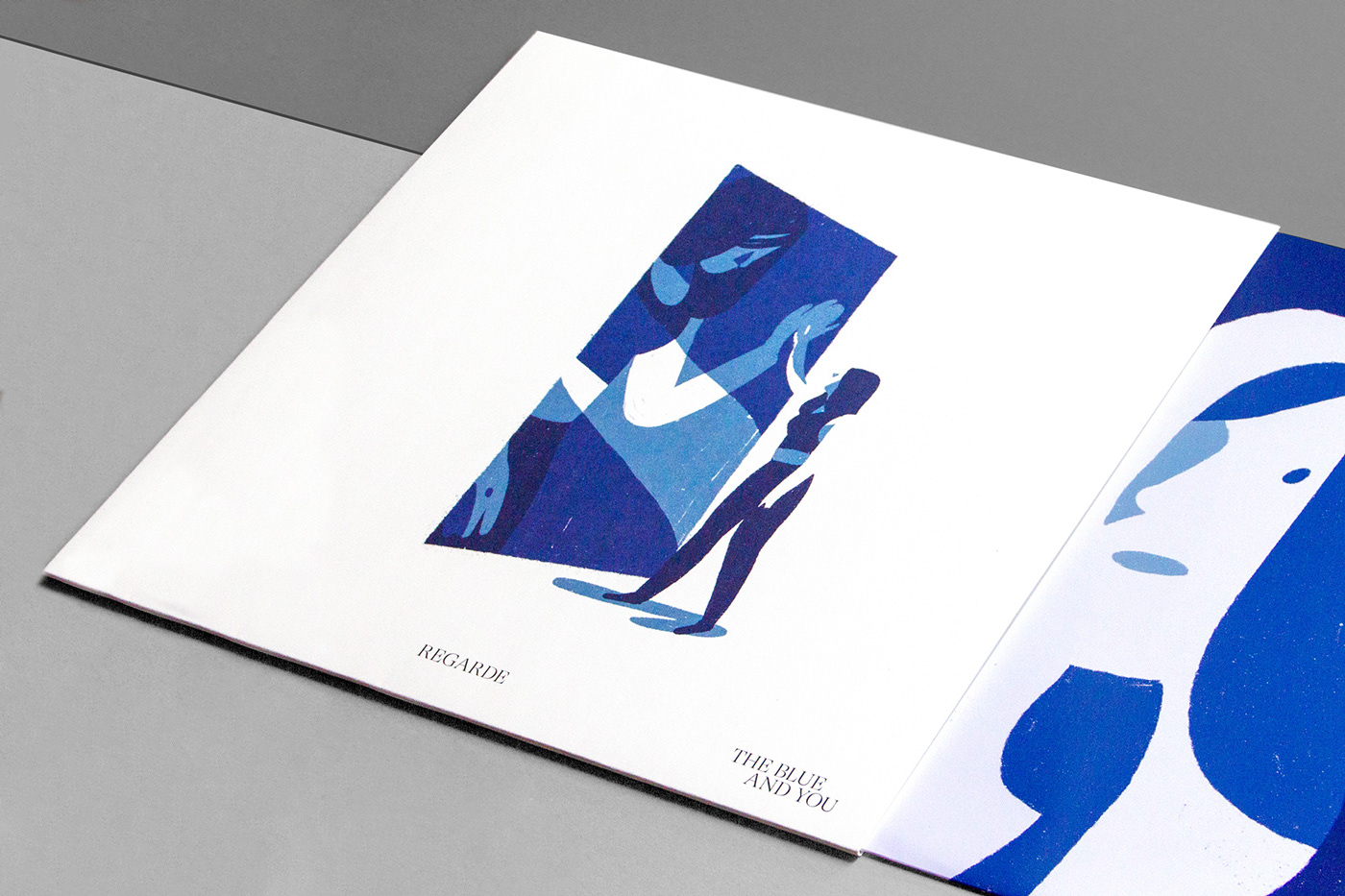 blue graphic design  ILLUSTRATION  Merch motion music print video vinyl