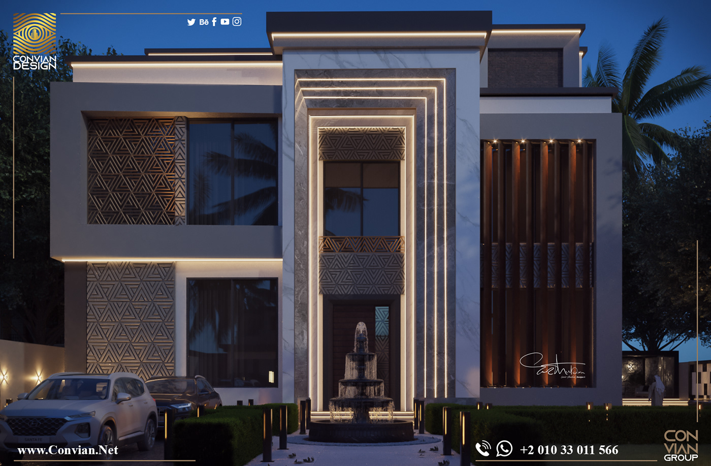architect art convian design exterior interoir luxury samir ahmed UAE Villa