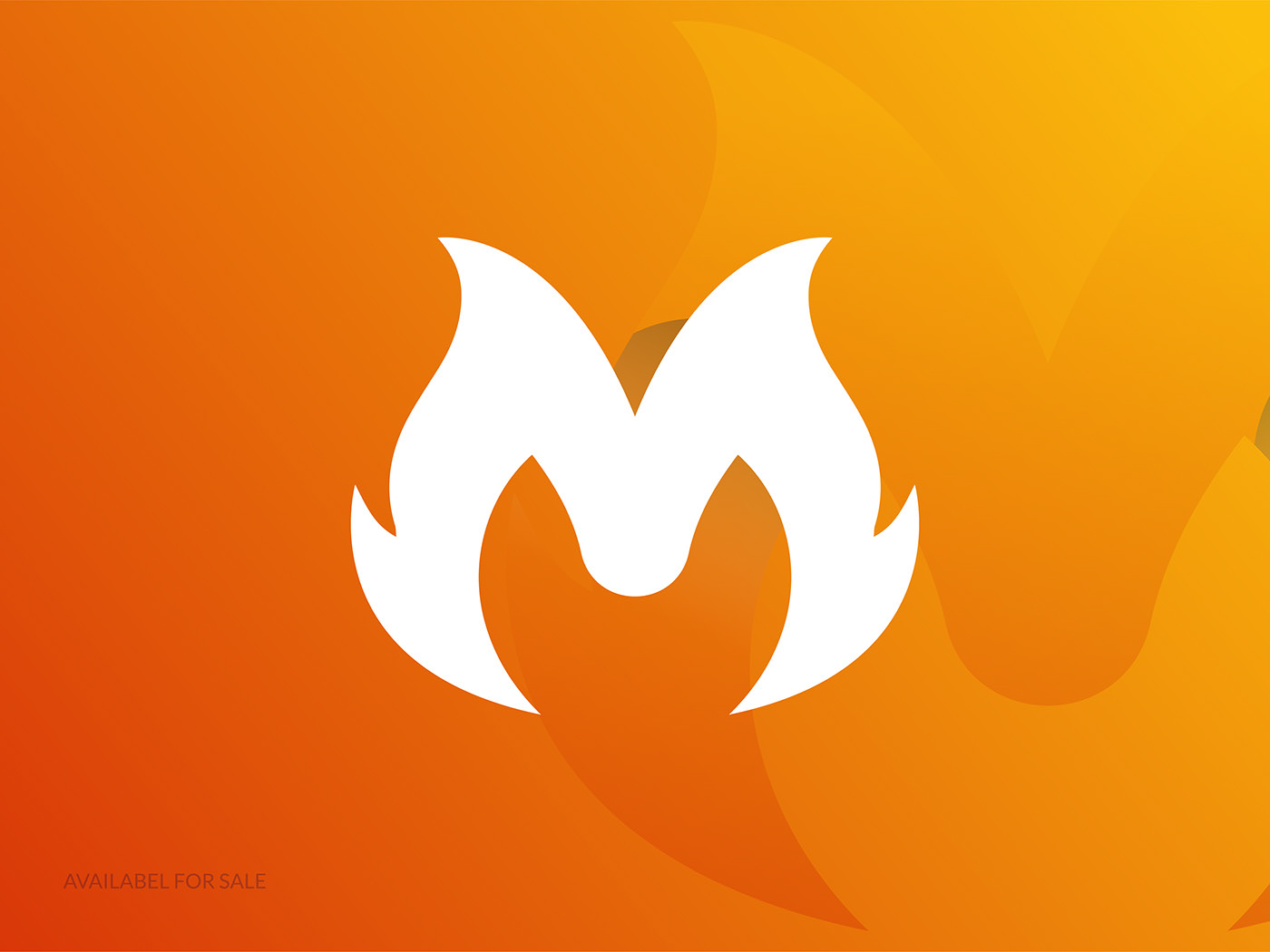letter m logo M logo Logo Design brand identity modern design logo branding  fire flame shape M logo with fire