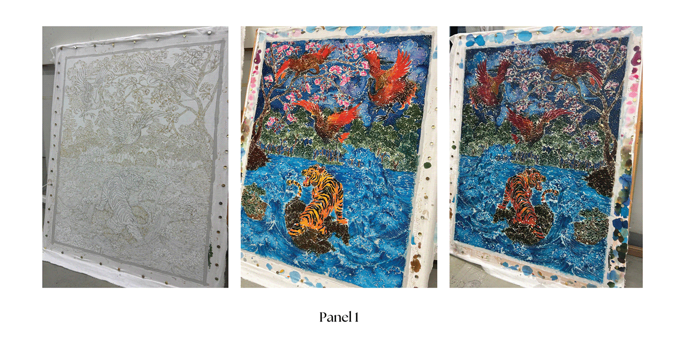 batik textile textile design  textile art dyeing design art painting   artist artwork