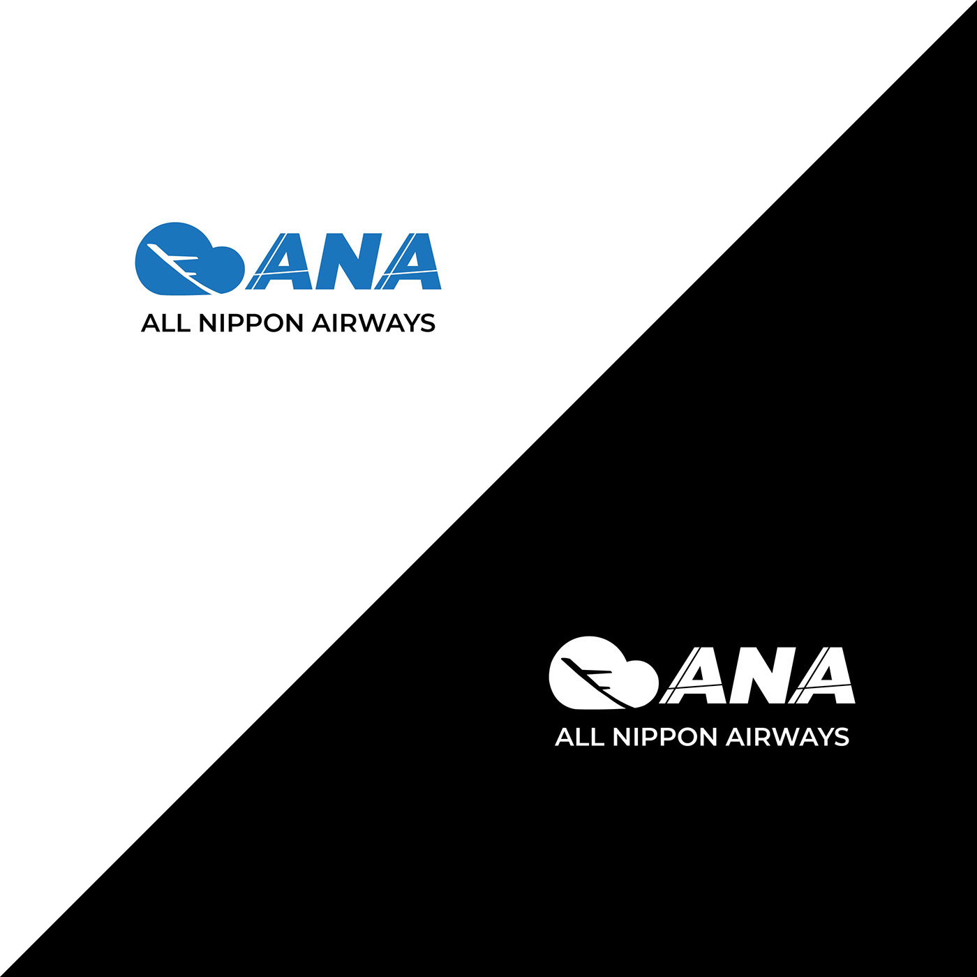 Airways ana billboard business cards logo media mockups Rebrand Website