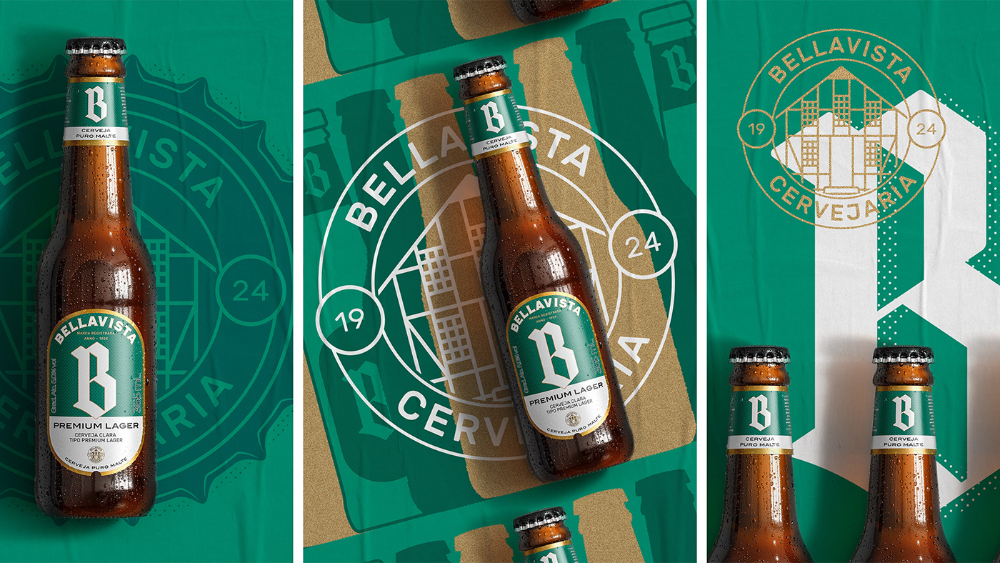 beer cerveza graphic design  Packaging branding  embalagem logo marca Cerveja Bellavista