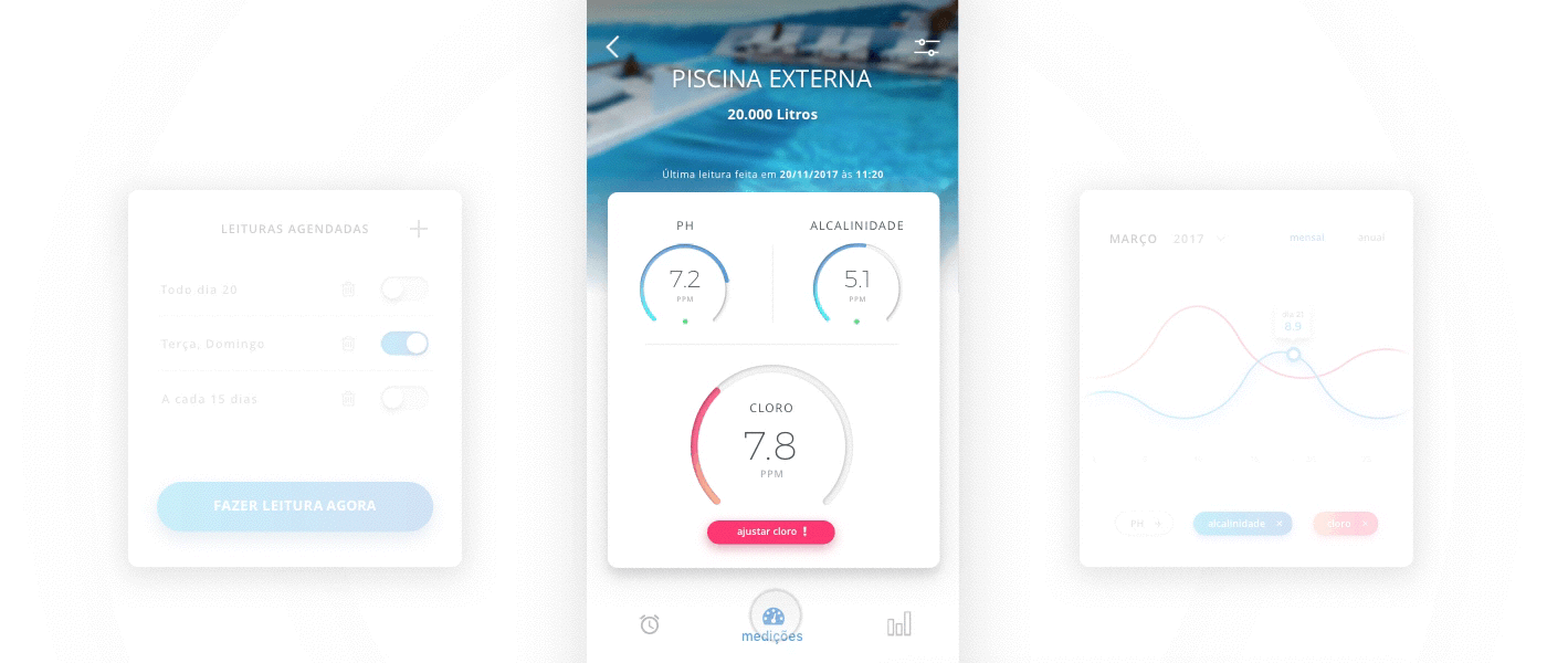 app UI/UX ux UI piscina design ILLUSTRATION  product design 