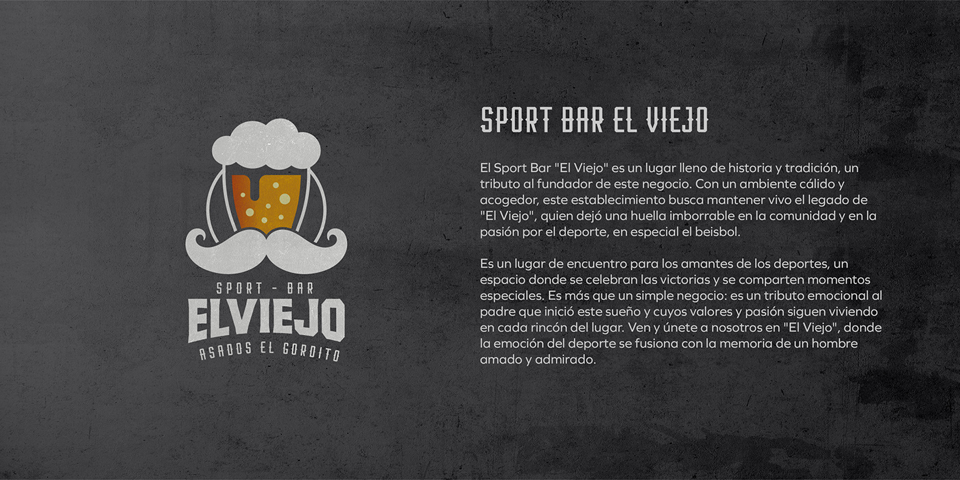 brand identity Logo Design Logotype sport bar nicaragua bigote beer cerveza el viejo gsolutions