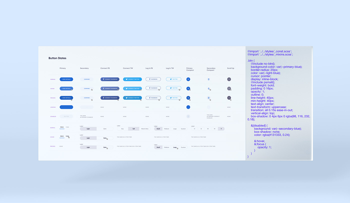 coinread web app ui development