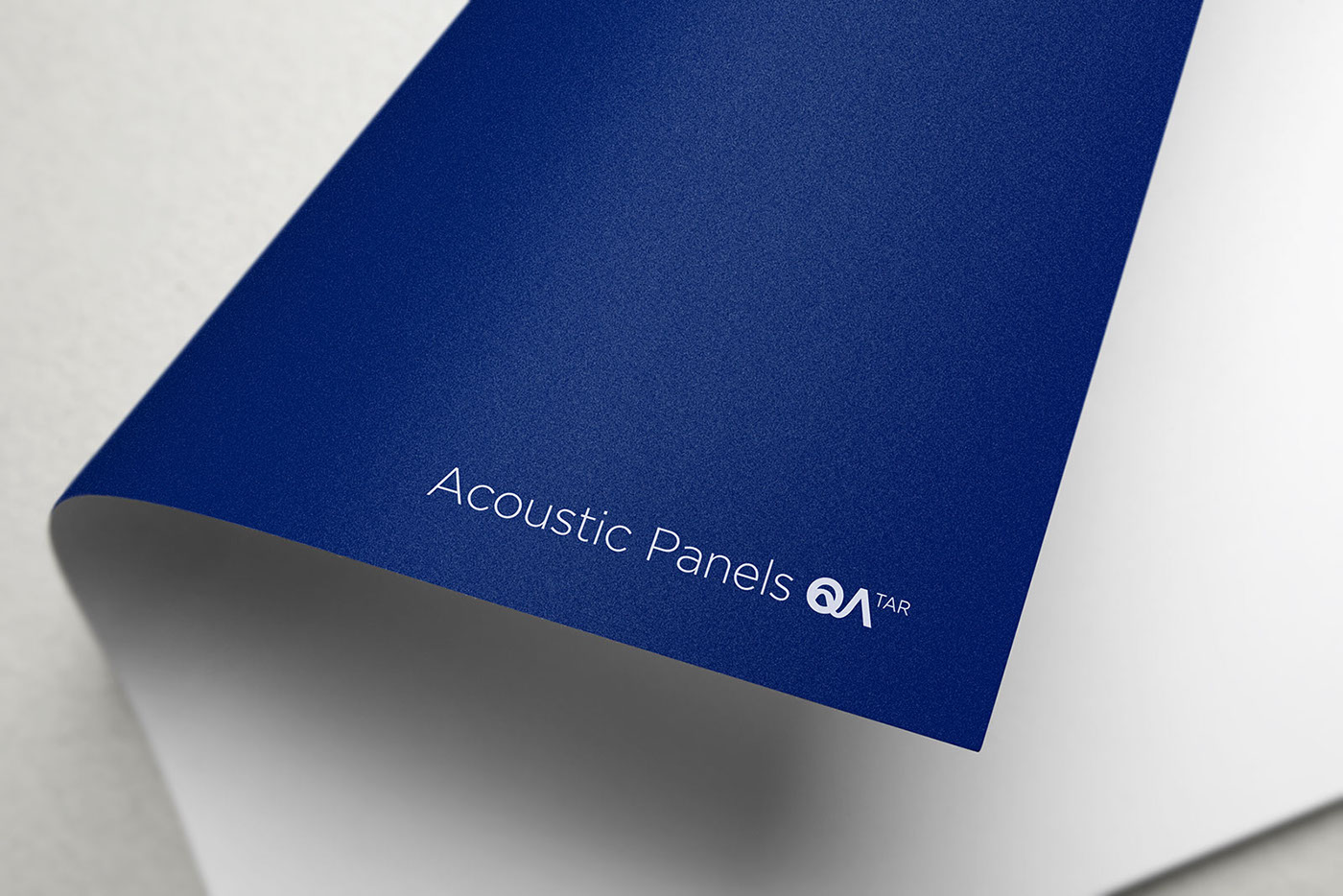 logo Corporate Identity acoustic blue business card