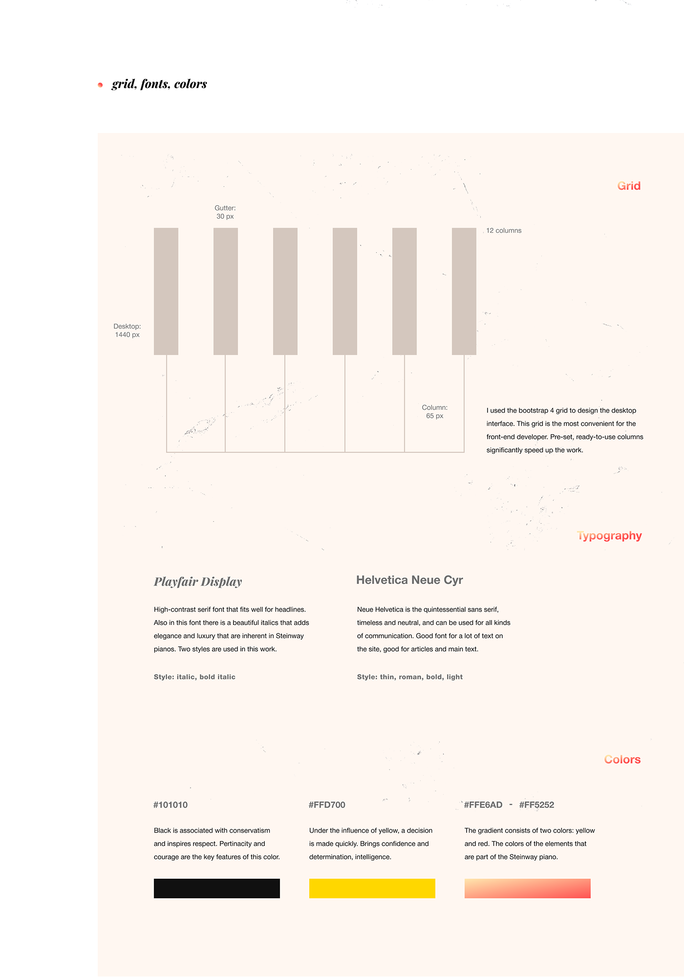 concept interaction Interface landing page Piano redesign UI ux Web Webdesign