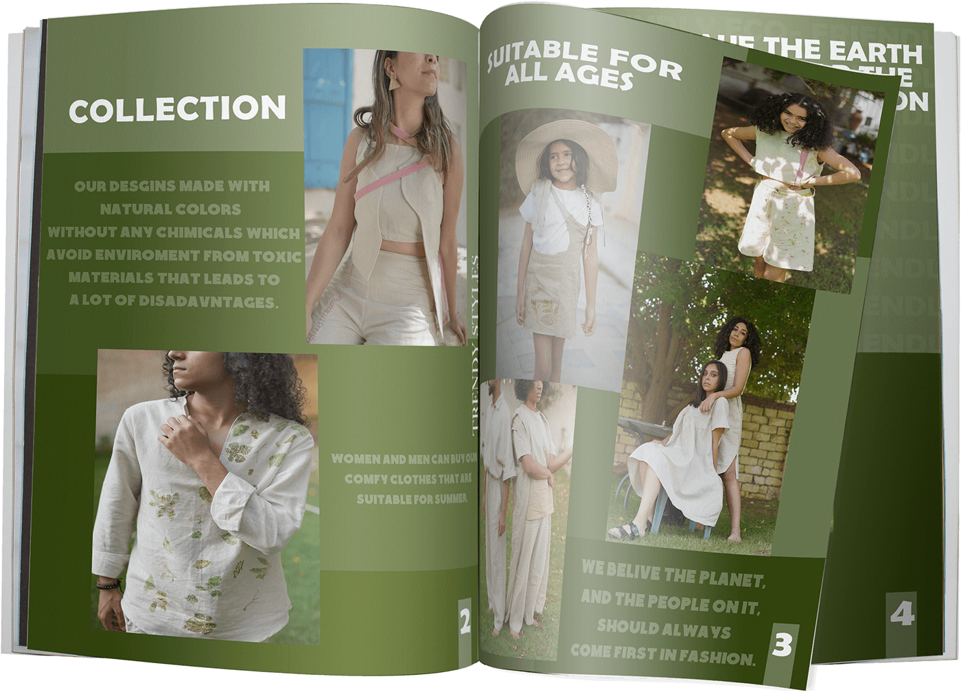 magazine design Fashion  model Photography  woman Nature Ecology ecofriendly EcoFriendlyproducts