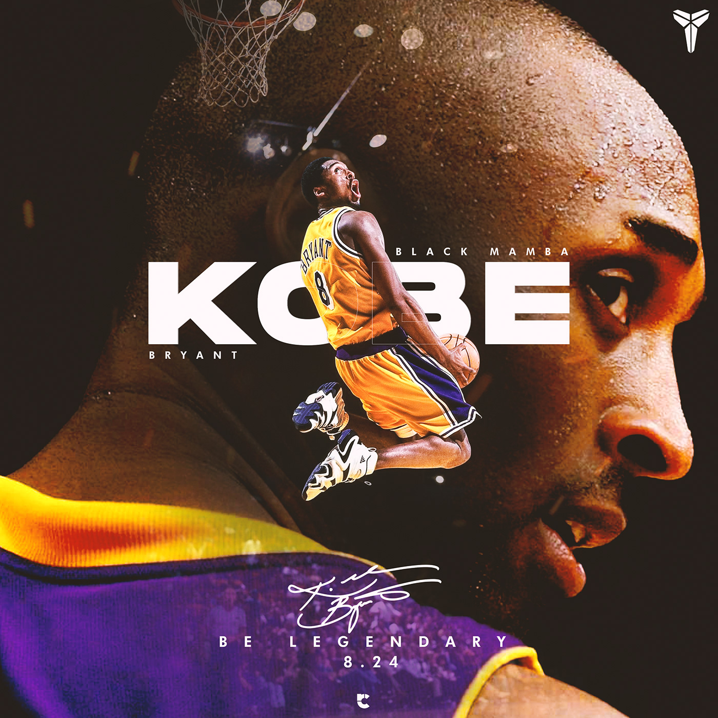 basketball black mamba kobe Kobe Bryant Lakers NBA NBA Art Nike sports Sports Design