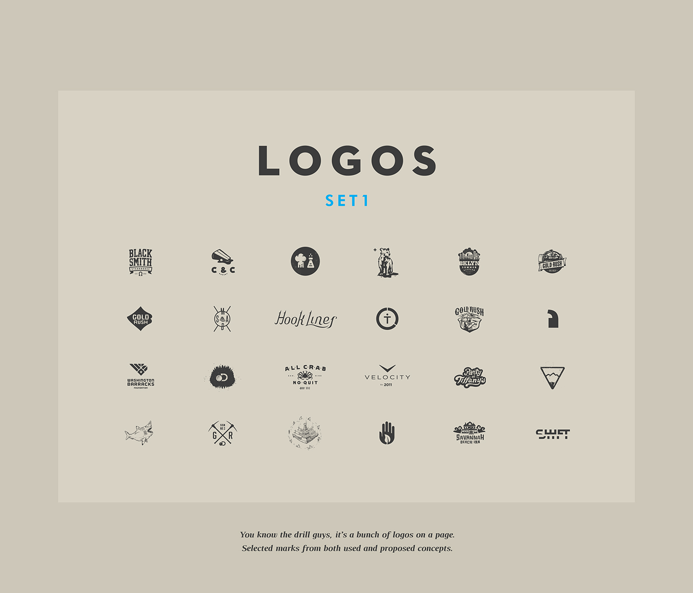 logo logos logofolio brand identity marks Handlettering comite communication iconography Illustrator discovery California Client