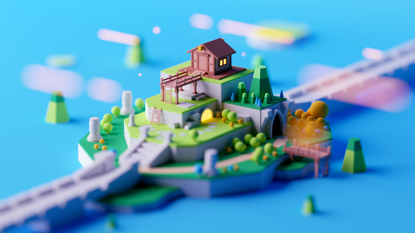 animation  Character Character design  game Isometric lowpoly