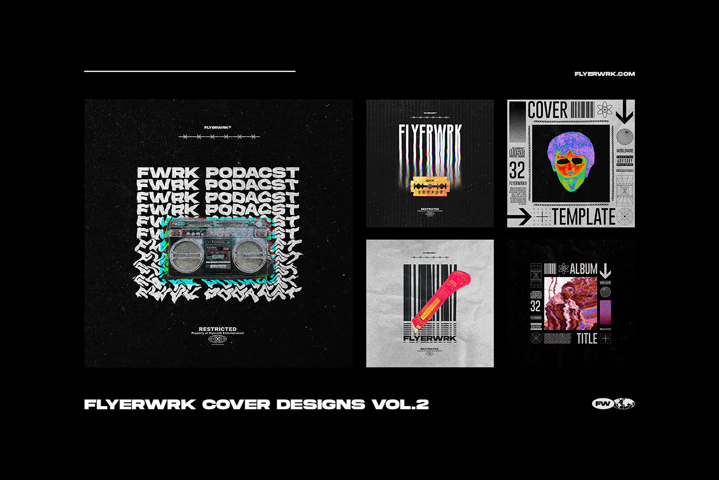 Album cd cover design LP photoshop podcast Promotion record template