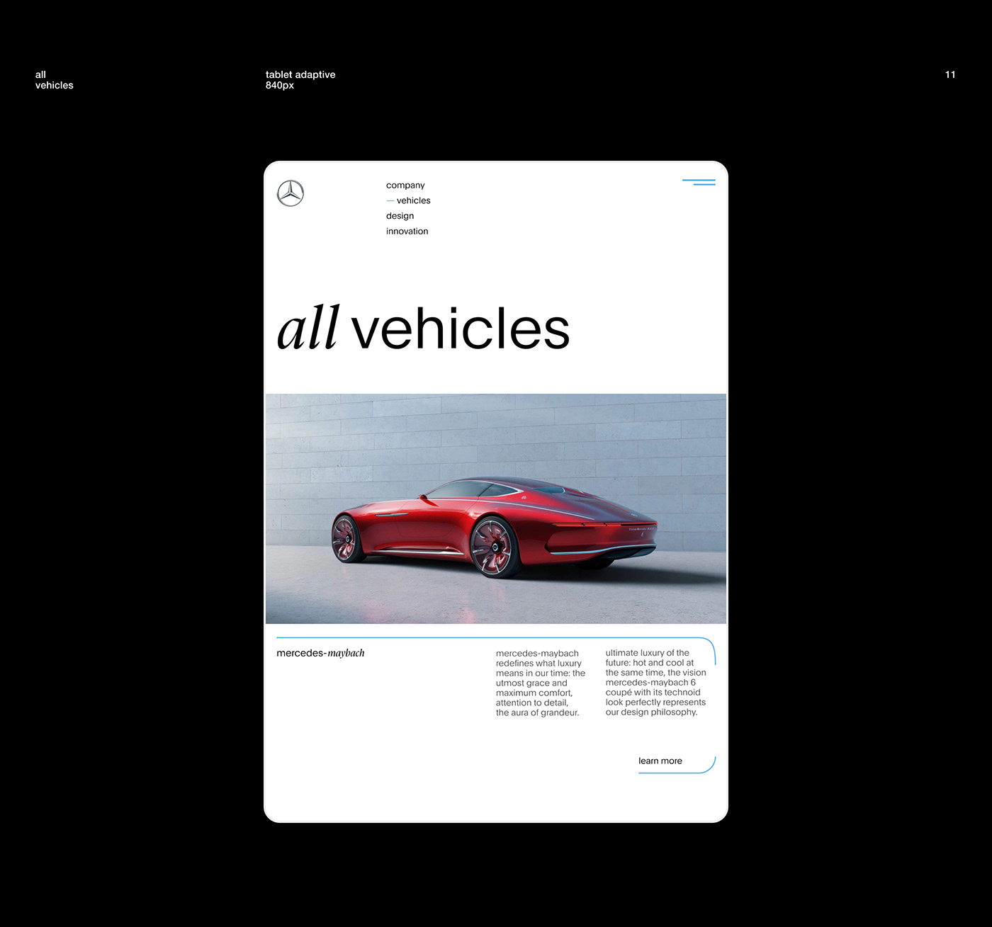 Cars concept DesignConcept mercedes Mercedes Benz redesign UI ui design ux/ui Webdesign