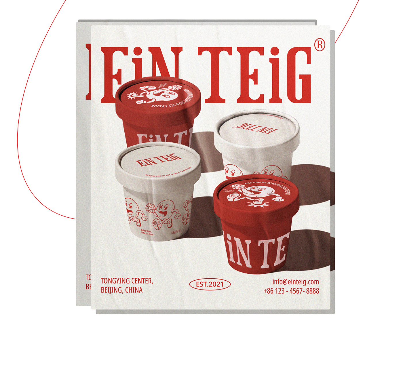 Berliner brand brand identity Coffee donut graphic ILLUSTRATION  Logo Design typography   visual identity