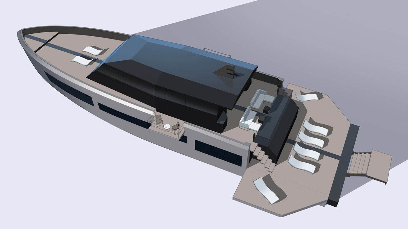 3D boat design interior design  keyshot Render Rhino 3D twinmotion yacht yachtdesign