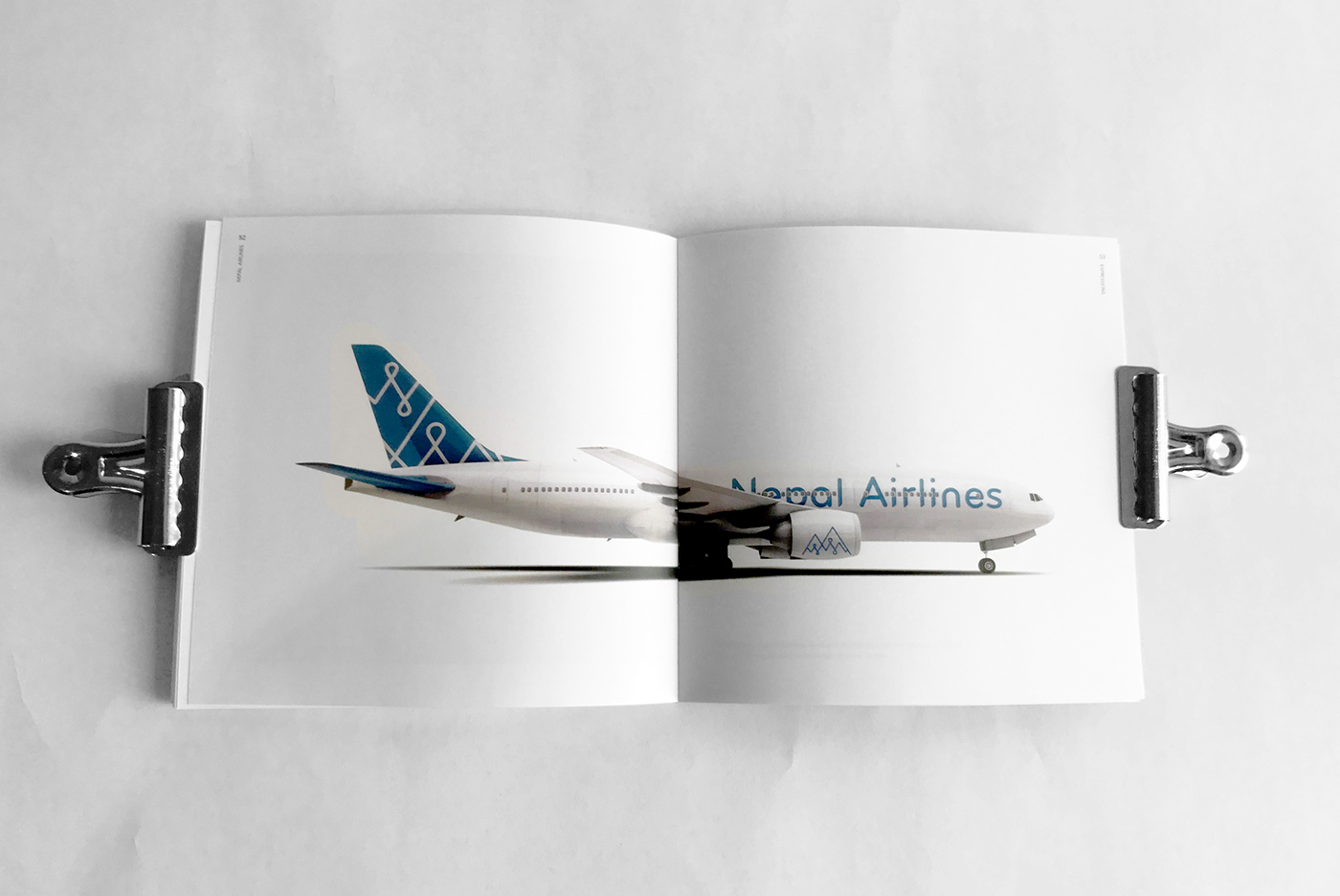 airplane branding  brand book airline nepal