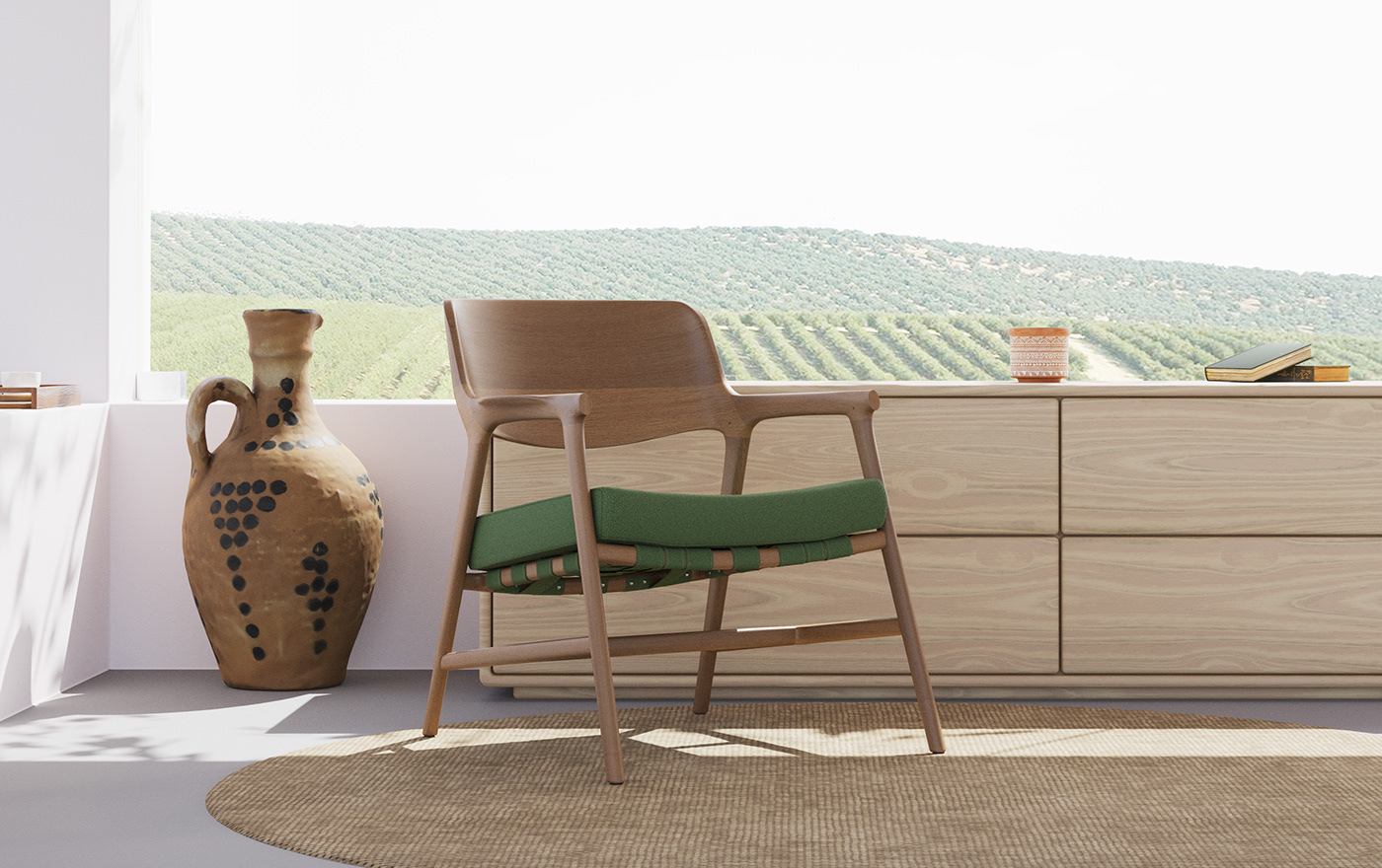 chair design furniture design  industrial design  lounge product product design  interior design  Render wood