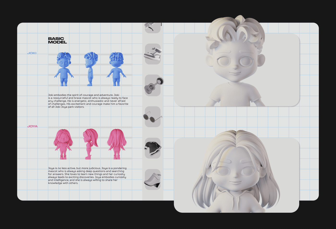 3D illustration Character design  3d animation 3D Character Mascot 3d modeling amusement park