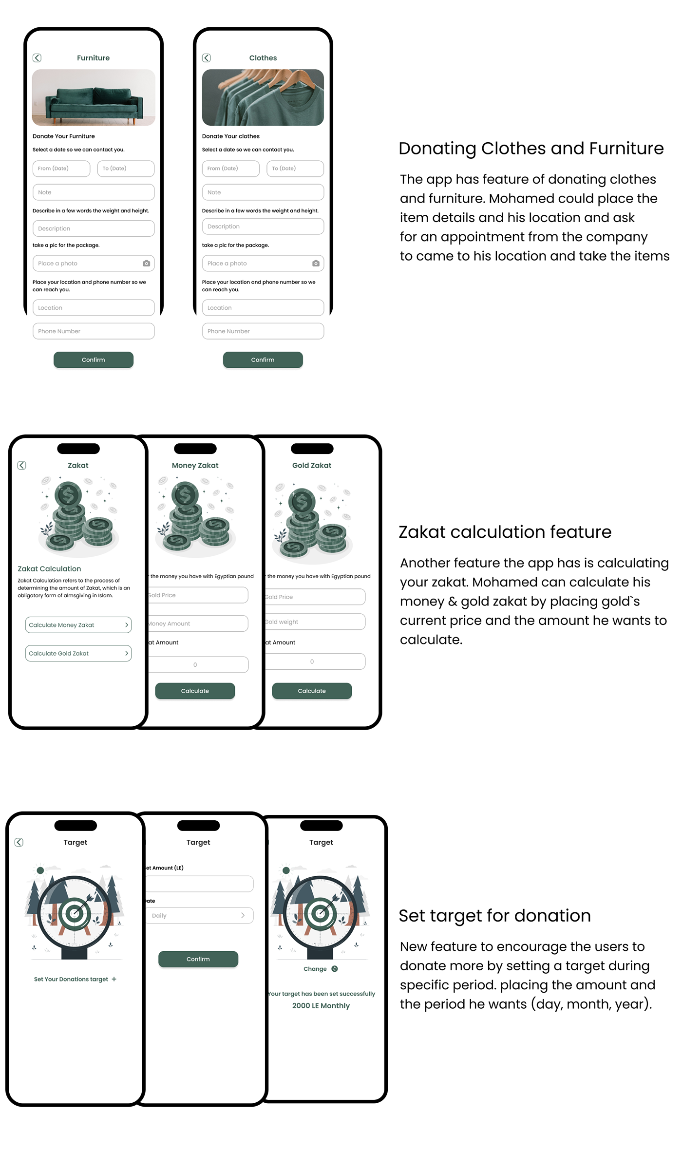 charitable charity design ui design app design UX design UI/UX user interface Figma Mobile app