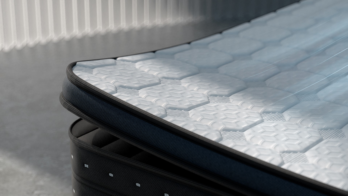 3D animation  bed c4d CGI Interior mattress motion graphics  octane Render