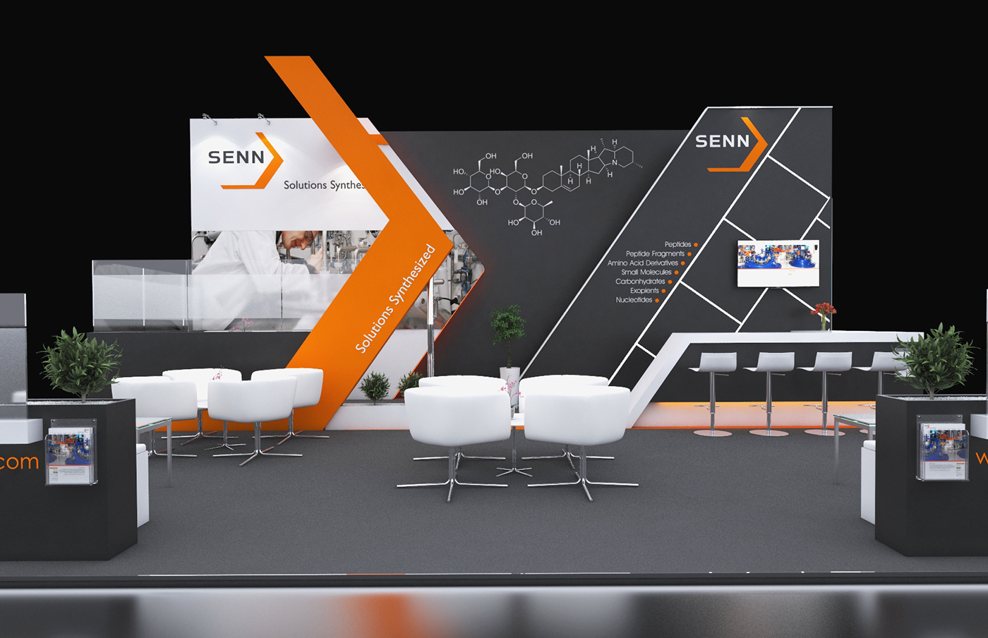 Exhibition  Stand design CPHI madrid Pharmaceuticals