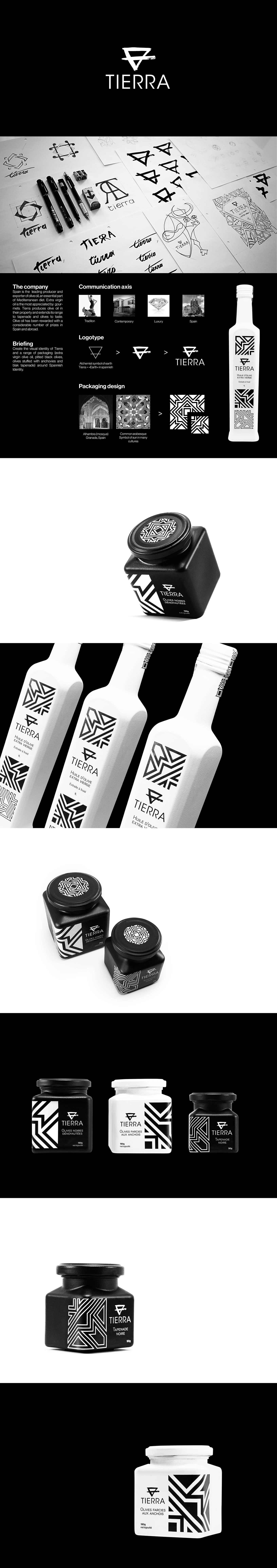 tierra olive oil luxury spain head Packaging visual identity design