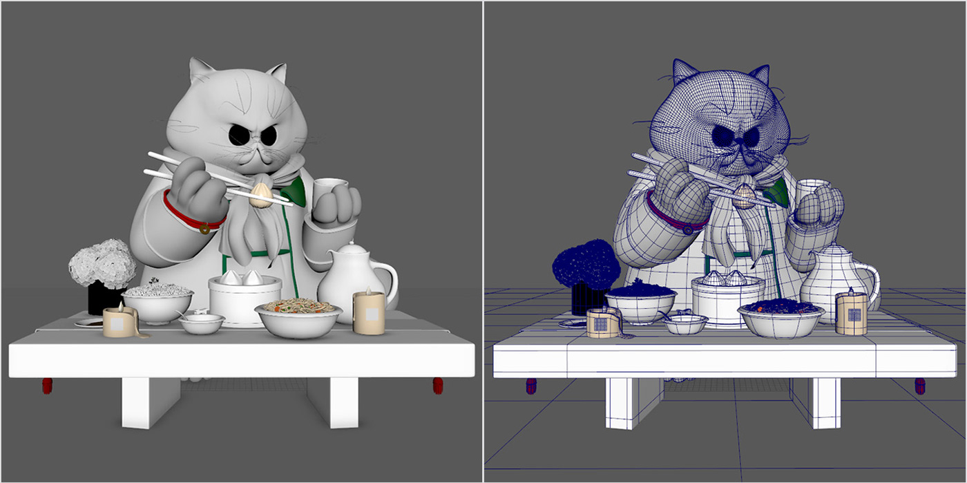 cats Cat CGI characters DANCE   Food 