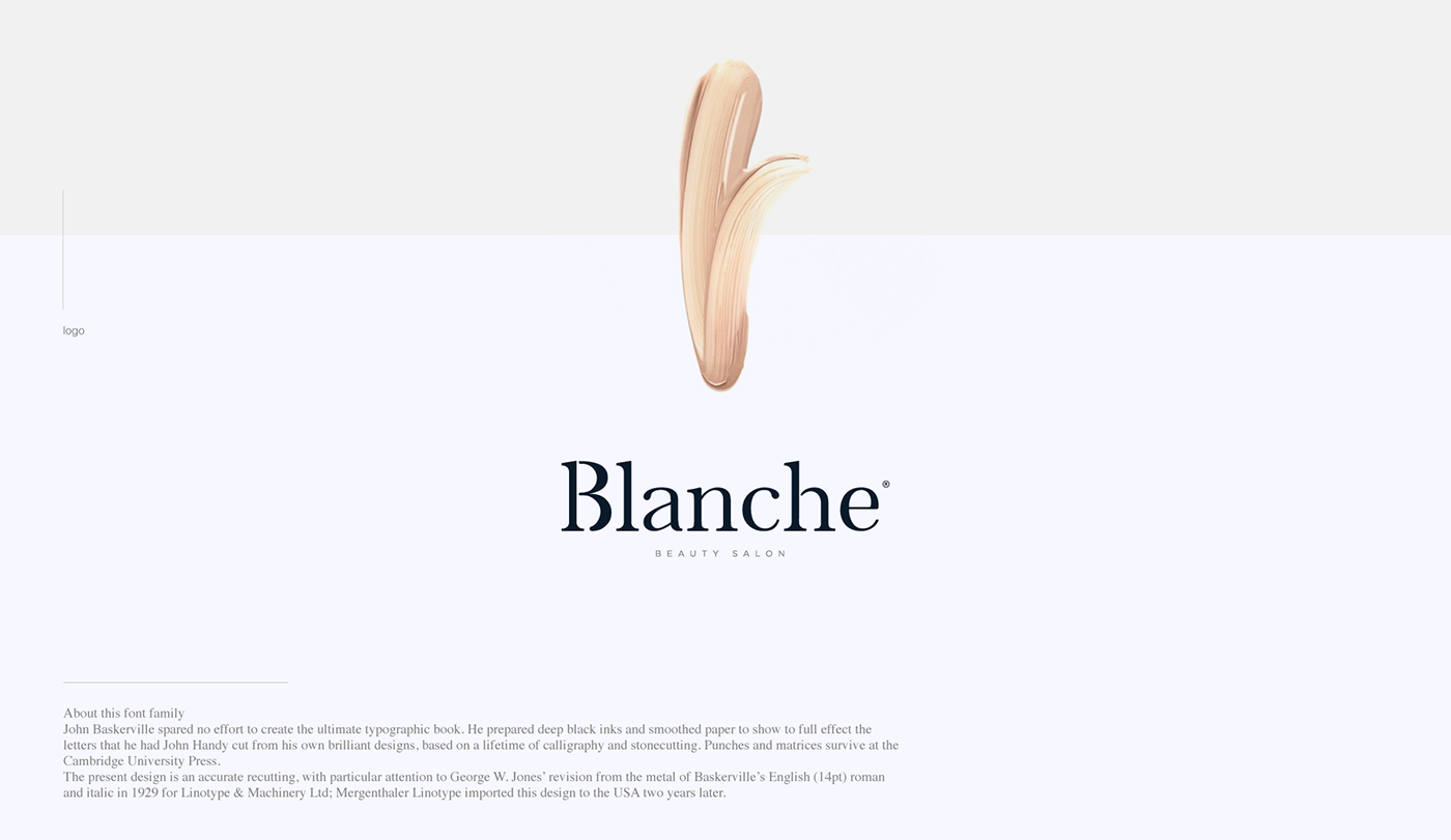 branding  logo beauty blanche font brand