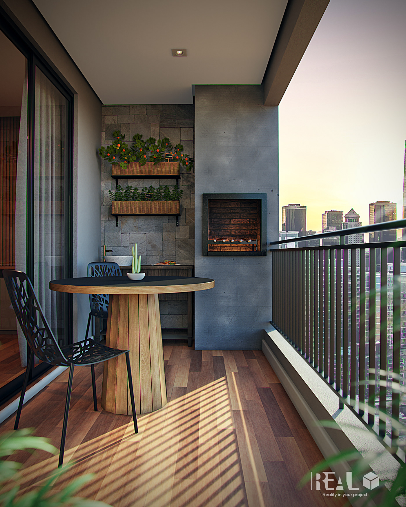 3D 3dsmax archviz balcony building design design de interiores house Modelagem