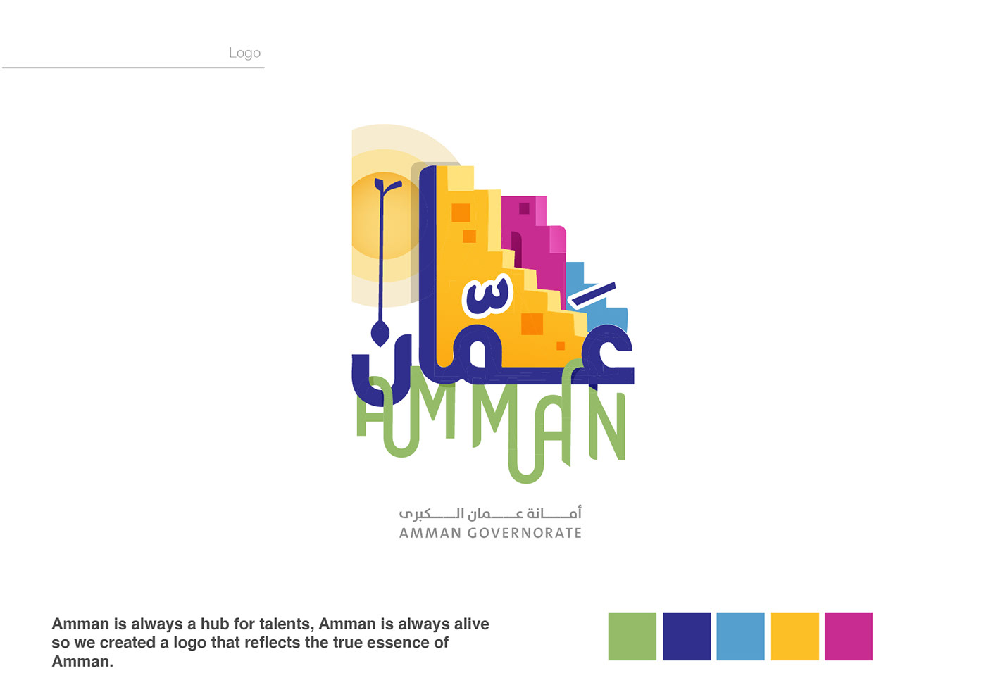 cool colorful Playful city country logo logo deisgn identity visual governorate