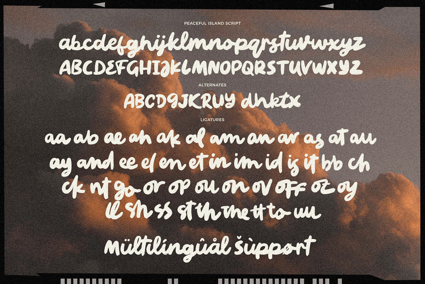analog Display font handwritten Retro Script Typeface vintage