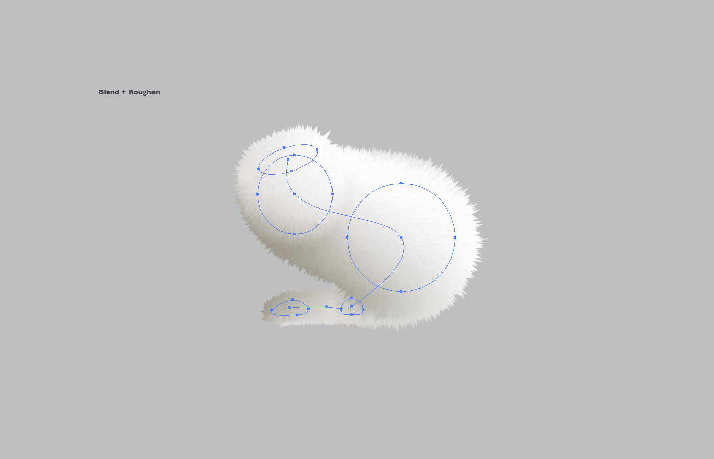 Illustrator tutorial animals Fur fluffy