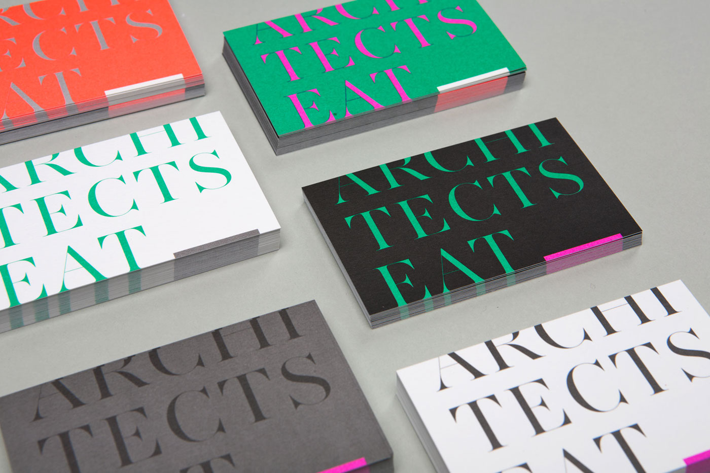architects stationary Website architecture Melbourne fluro ink Colourful  pink typography   Logotype