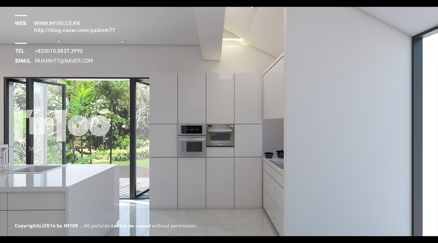 3D Interior minimal house interior