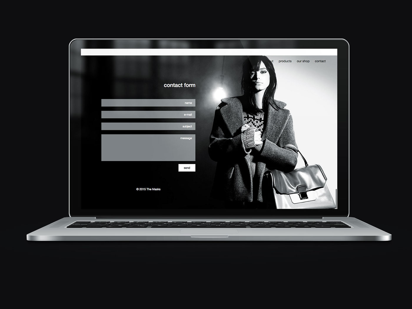 simple modern rwd Responsive Web page app corporate company business brand mark typo monogram minimalistic